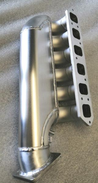 Flanschplatte für R32 Turbo Plenum Ansaugbrücke mit gefrästen Einlaufradien